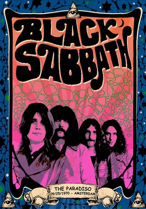 vintage black sabbath posters